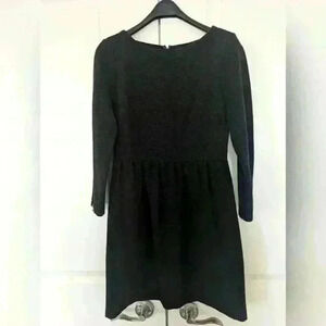 Black dress with long sleeves from loft -  size 4p